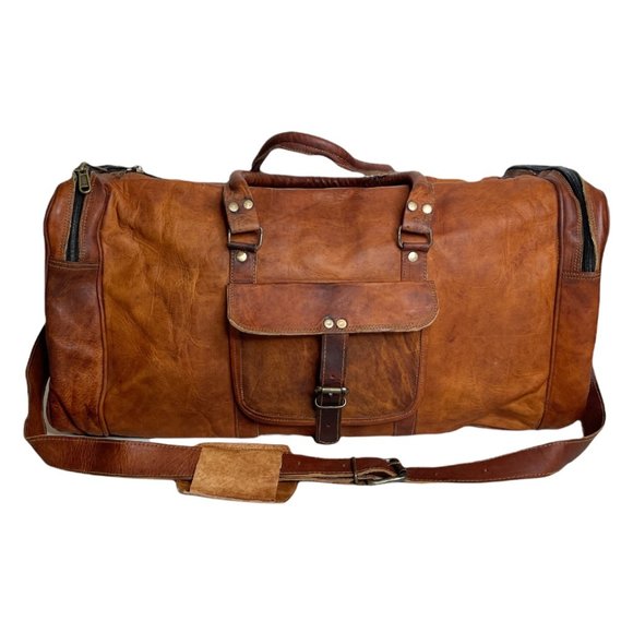 Other - Leather Duffel Bag 23"